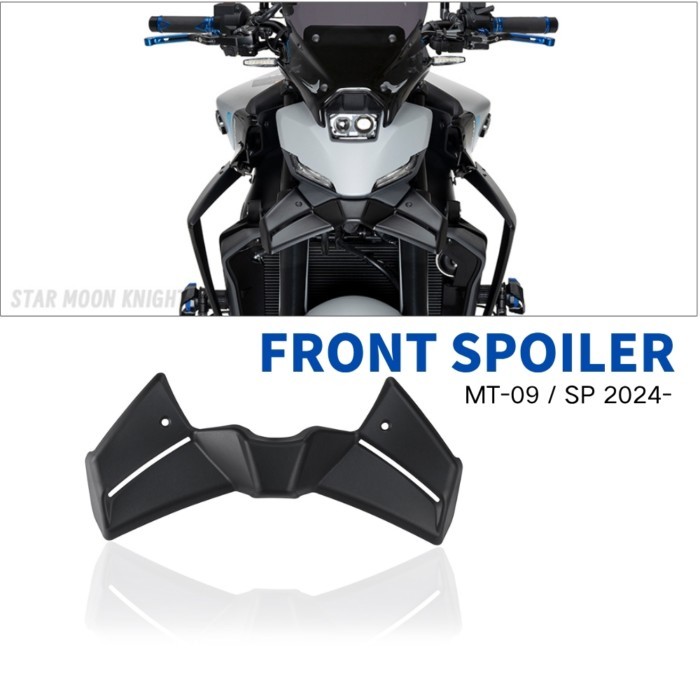 For MT-09 MT09 MT 09 SP 2024-2025 Motorcycle Black Downforce Naked Frontal Spoilers Winglet Aerodyn