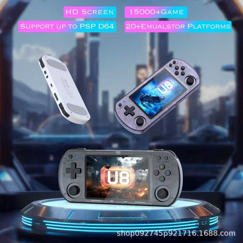 U8 คอนโซลเกมมือถือเปิดแหล่ง Linux System Game 4.0 HD IPS Handheld