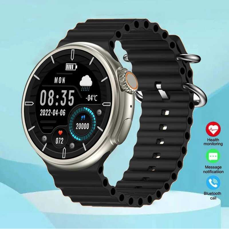 KESHUYOU 2025 ใหม่รอบ Ultra 9 โทรศัพท์บลูทูธ Smartwatch Wireless Charger กีฬาสมาร์ทนาฬิกาสําหรับ IOS