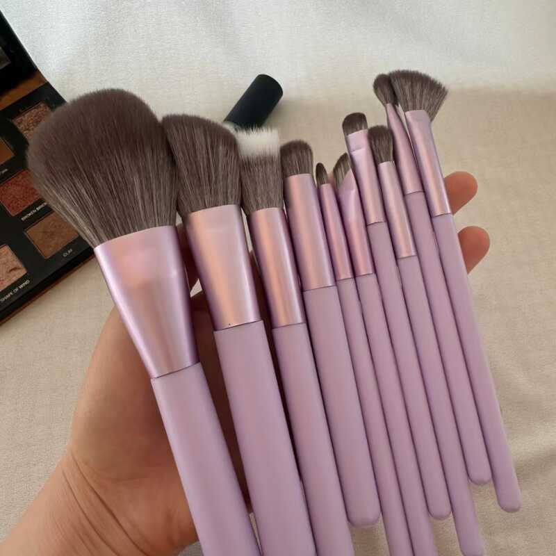 1 4 ชิ้น Purple Moon i ชุดแปรงแต่งหน้า Loose Powder Eyeshadow Blush Cangzhou Beauty Tools Full Batch