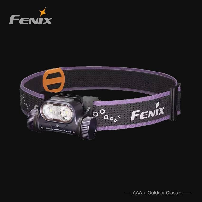 Fenix HM65R-T V2 1600Lumens USB Type-C ไฟหน้าสําหรับวิ่งแบบชาร์จไฟได้พร้อมแบตเตอรี่