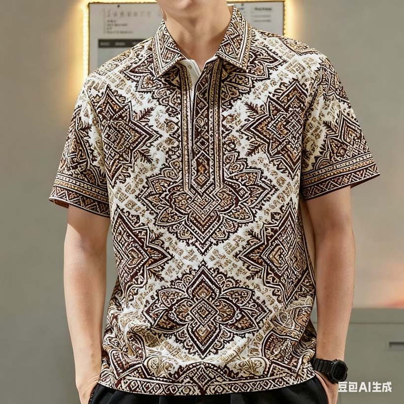 เสื้อโปโลผู้ชาย สไตล์เอเซีย อัปเดตเทรนด์ย้อนยุค พร้อมไซส์ใหญ่สำหรับทุกร่างกาย รหัส 08ก