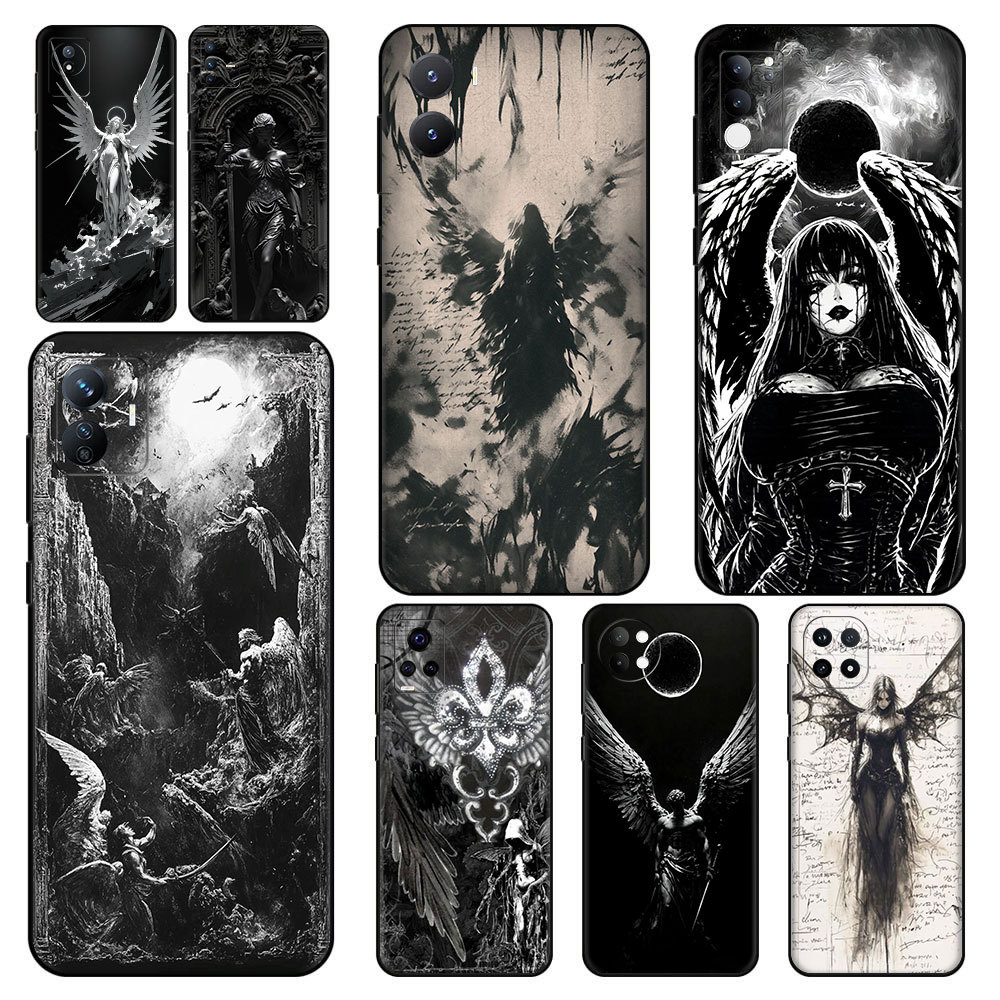 ลึกลับ Black Angel ^W7 สําหรับ Vivo V21E V25 V27E V29 V40 Pro V29E V40 Lite Y21 Y33S Y21S ความเข้ากั