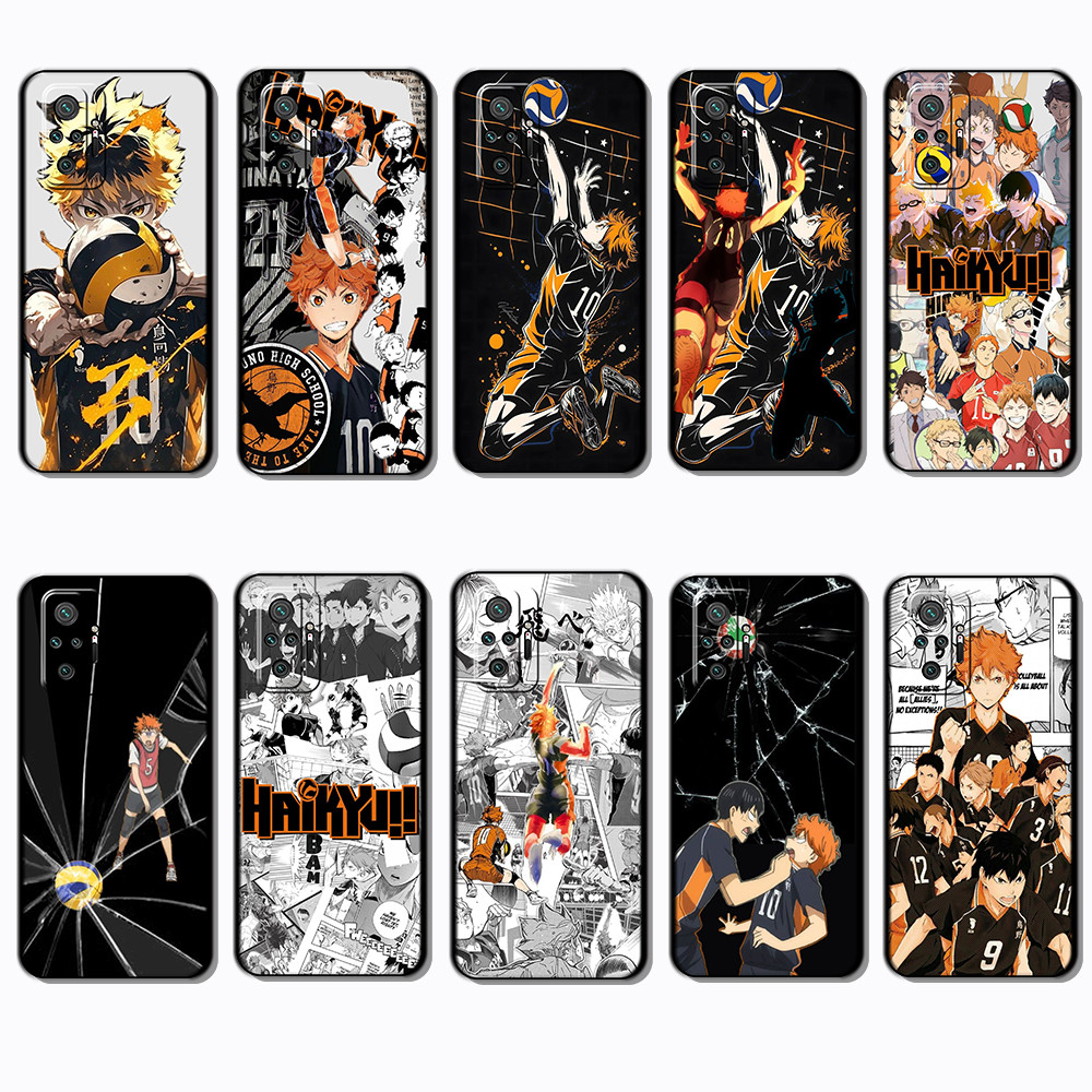 Xiaomi Redmi Note 10 Pro 10 Pro Max Poco X3 GT Haikyuu เคสโทรศัพท์สีดําแบบนุ่มทันสมัย