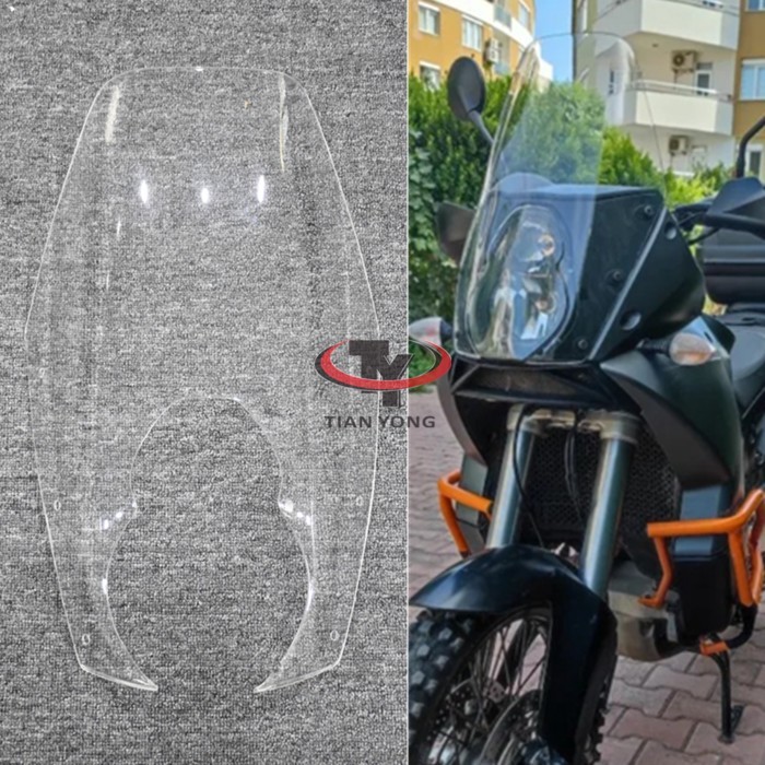 Motorcycle Smoke Windshield Windscreen Front Wind Deflector Airflow For KTM 950 990 S/R Adventure 2