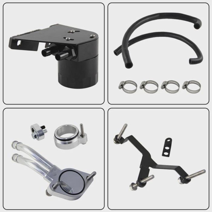 Performance Oil Catch Can Baffled For 2017-2022 Ford F-250 F-350 F-450 6.7L V8 Engine Powerstroke A