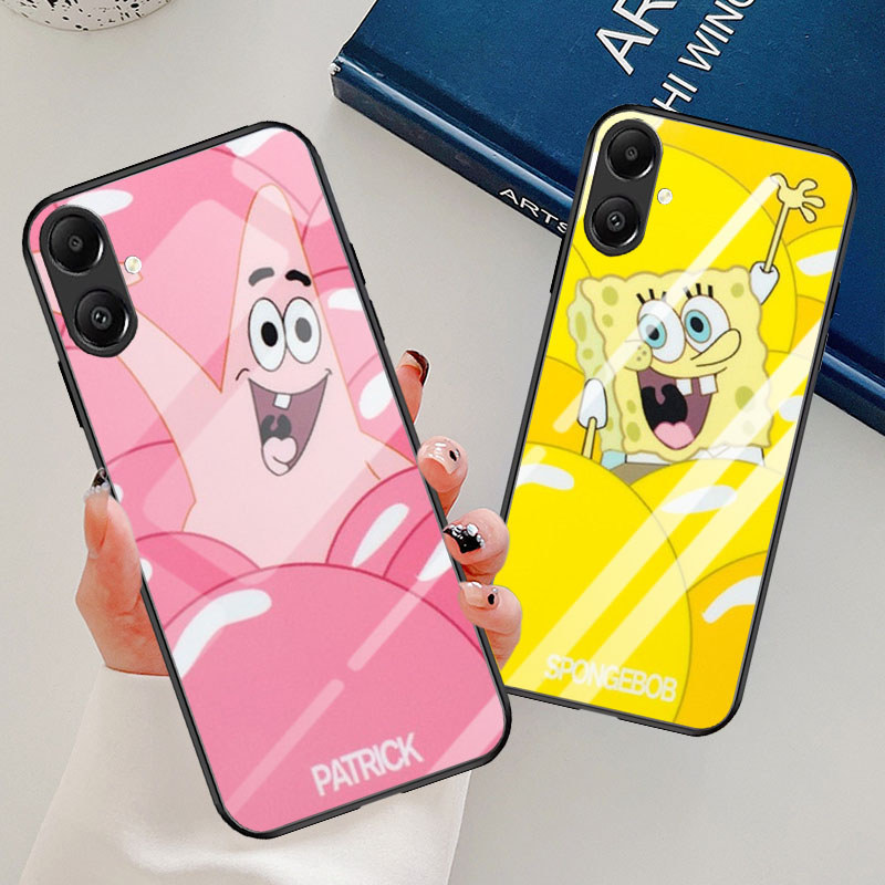 T-31 SpongeBob กระจกนิรภัยสําหรับ Samsung Core A04 M04 A03 F04 A05 A04e A06 5G กรณี