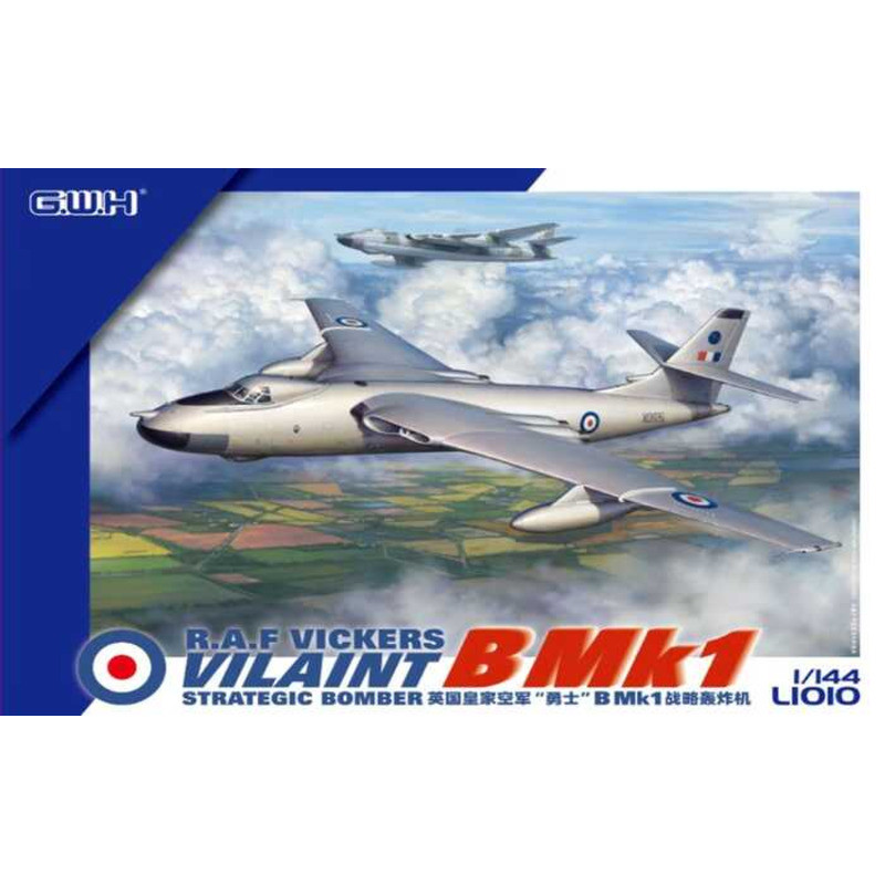 Great Wall Hobby L1010 R.A.F. Vickers Valiant B Mk1 Strategic Bomber 1/144 Static model kit