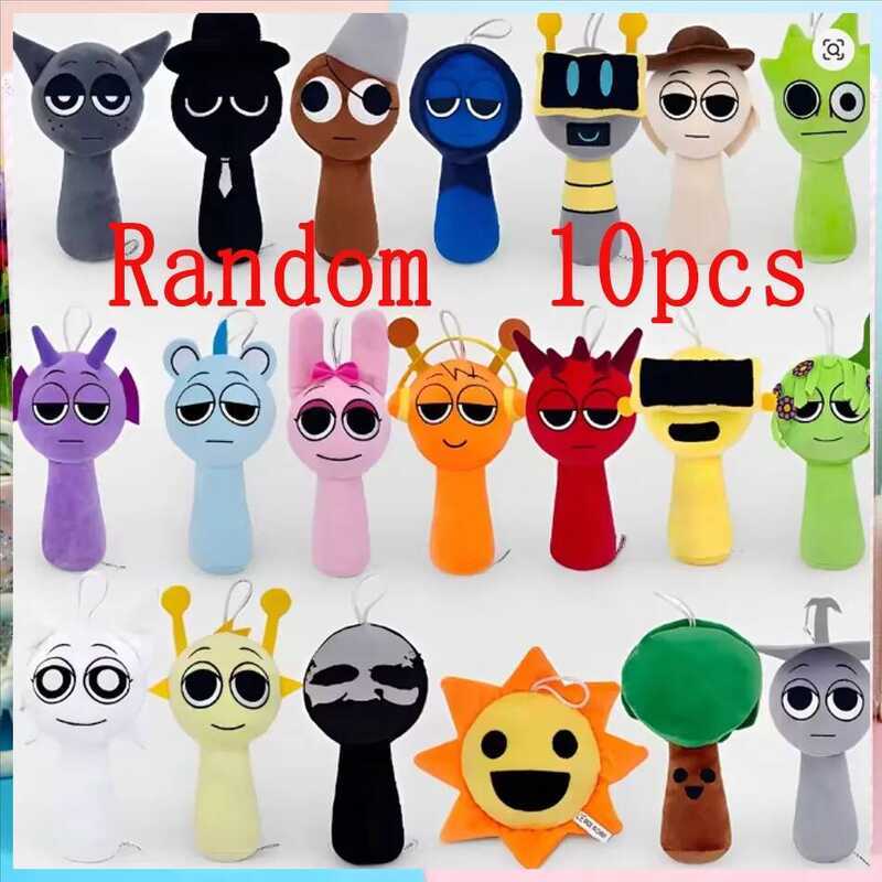 Plush Toys Sprunki Plush Doll Sprunki Game Pillow Kids Birthday Gifts Stuffed Dolls Christmas Gift