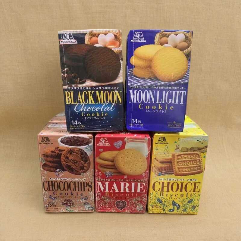 ญี่ปุ่นท้องถิ่น Morinaga Morinaga Morinaga Butter Egg Milk Cookies บิสกิตนําเข้าของว่าง