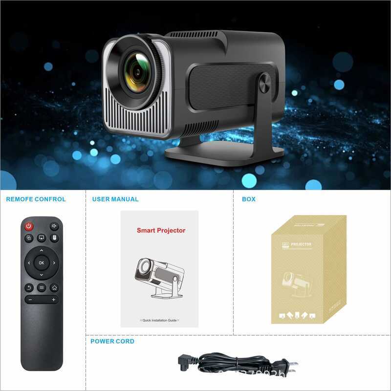 HY320mini แบบพกพา Mini HD 4k Android WIFI โทรศัพท์มือถือสั้นโยนโปรเจคเตอร์