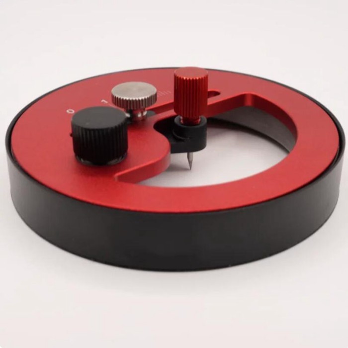 Aluminum Alloy Stepless Circular Cutter Manual Rotary Cutter for Precision Cutting Paper Sandpaper