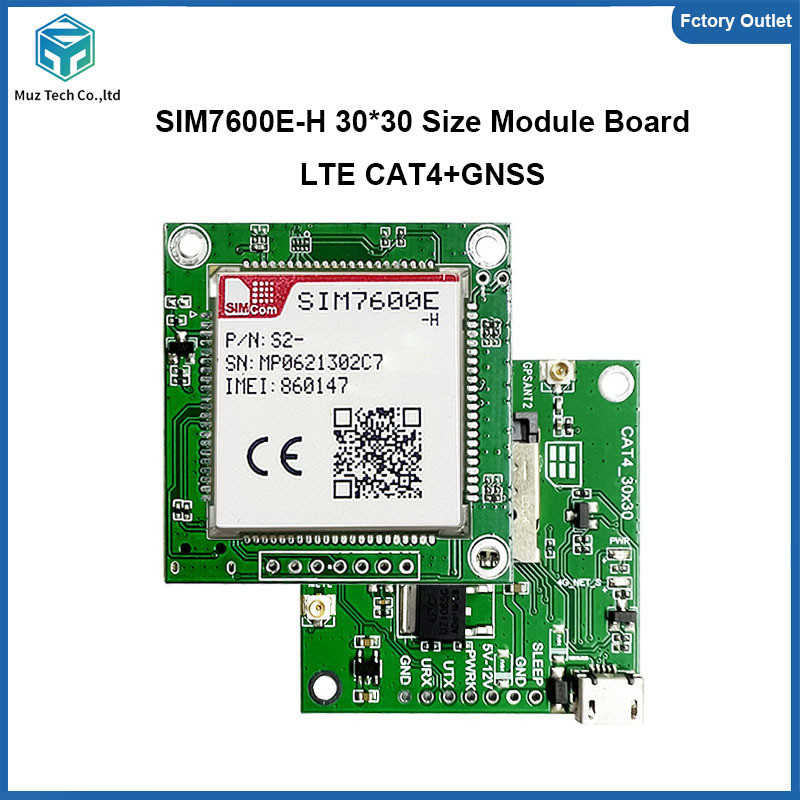 B SIM7600E-H Development Core Board SIMcom 4G + GNSS LTE CAT4 โมดูล Single-row เข็ม Breakout สําหรับ