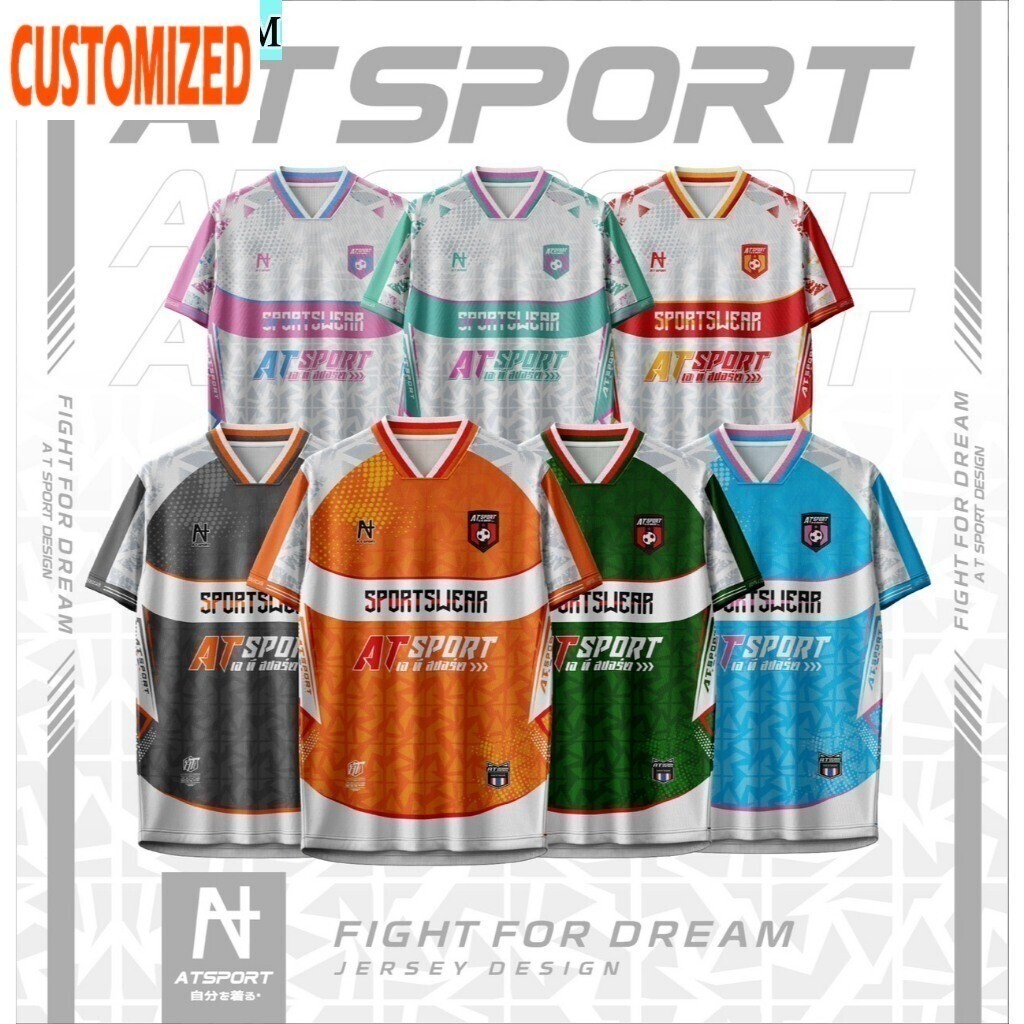 Free Custom Name & NumberPrinted Sports Jersey AT SPORT รุ่น AT FIGHT FOR DREAMS.V2.(jersey Number) 