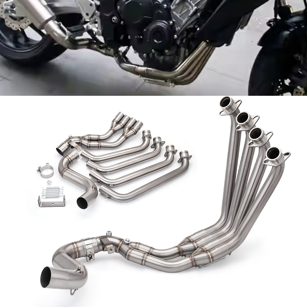 สําหรับ CBR650 CB650R CB650F CBR650R รถจักรยานยนต์ไอเสียด้านหน้า Link ท่อเหมาะกับ 51 มม.ท่อไอเสีย