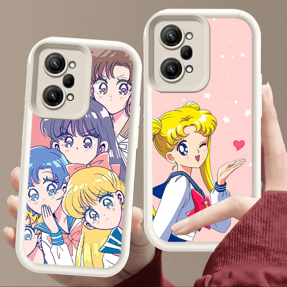 เคสสําหรับ Xiaomi Redmi หมายเหตุ POCO 12 X5 14 F6 14T F5 Pro 5G สีขาวนุ่ม E95 เซเลอร์มูน