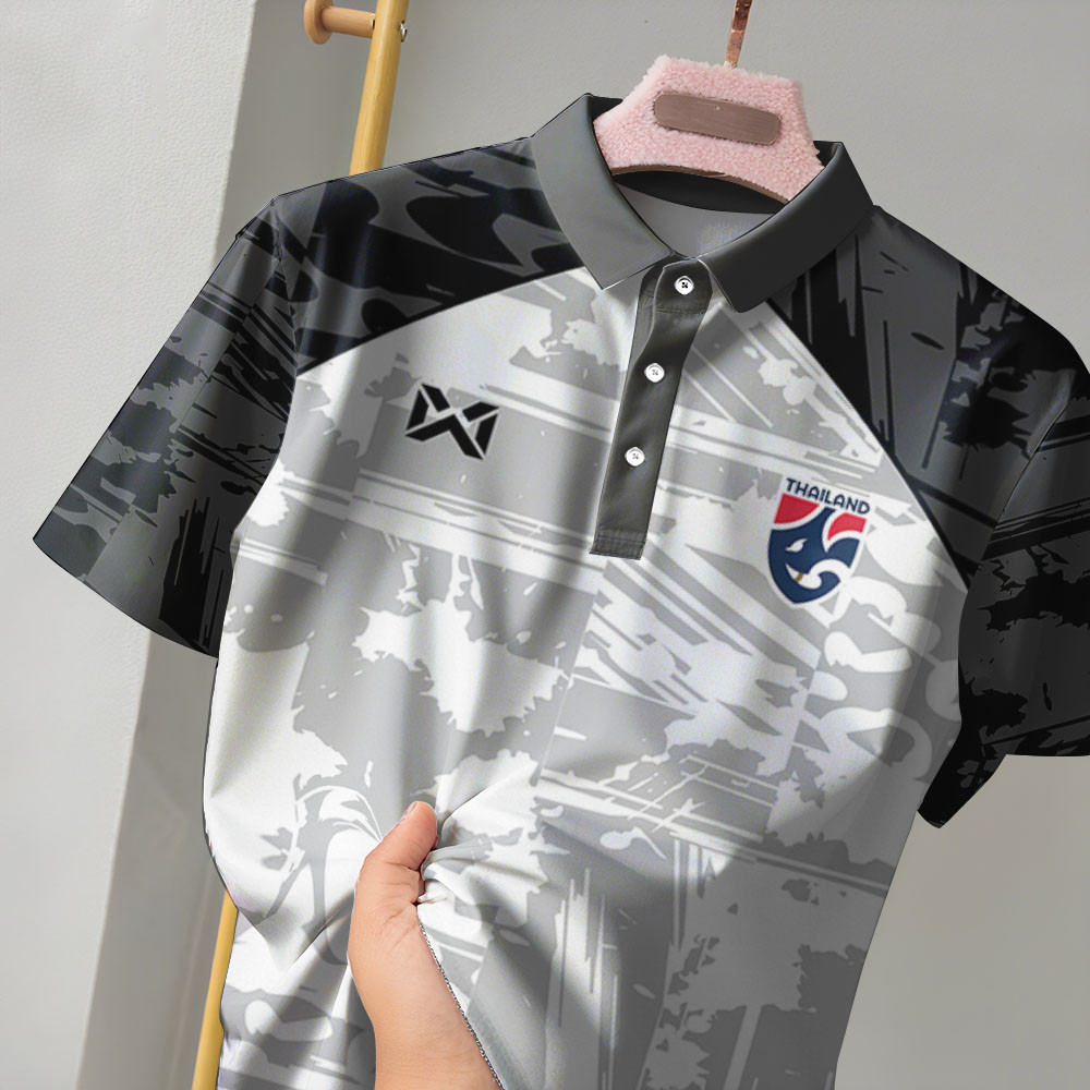 เสื้อโปโลผู้ชาย ลายสีธรรมชาติ มัดย้อมด้วยการออกแบบท้องถิ่น และโลโก้สำหรับบุรุษ【1】