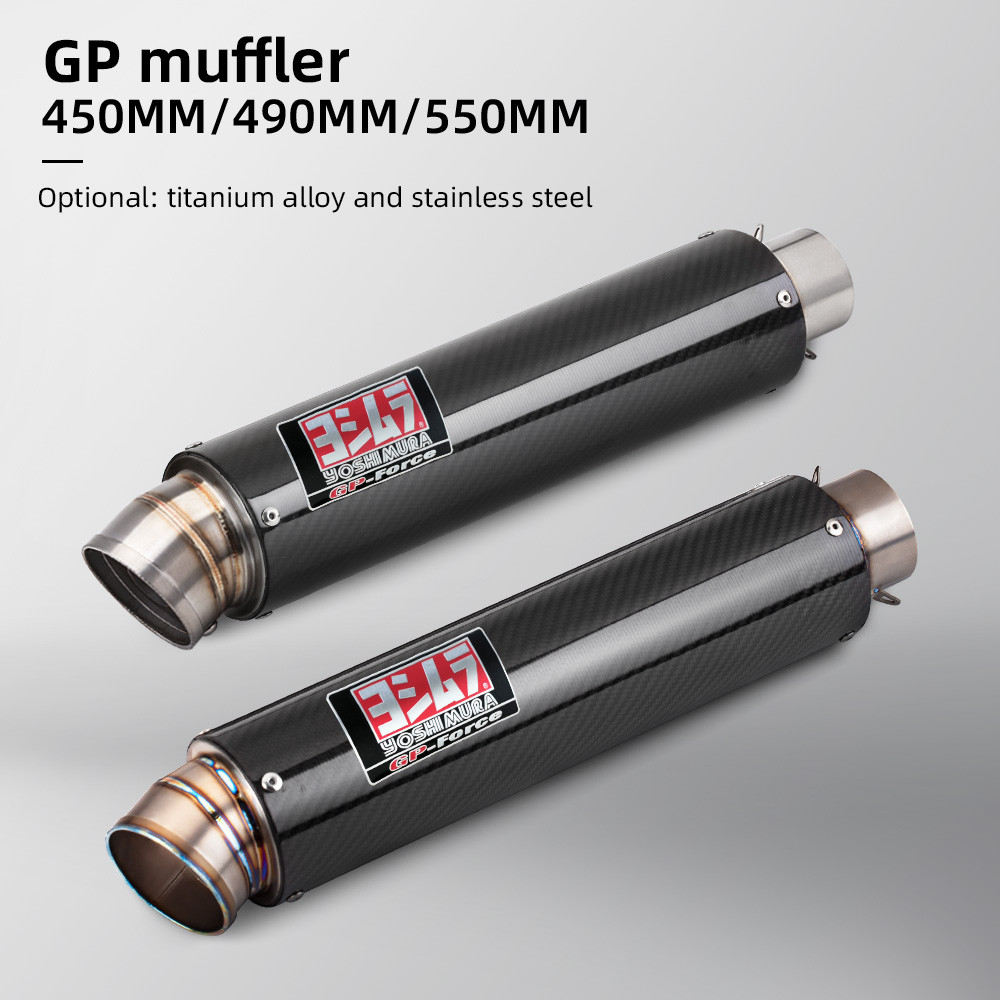 Yoshimura GP moto racing ท่อไอเสีย Titanium/หลอดคาร์บอนสแตนเลส 60mm/51mm ราคาถูก Shopee Lazada