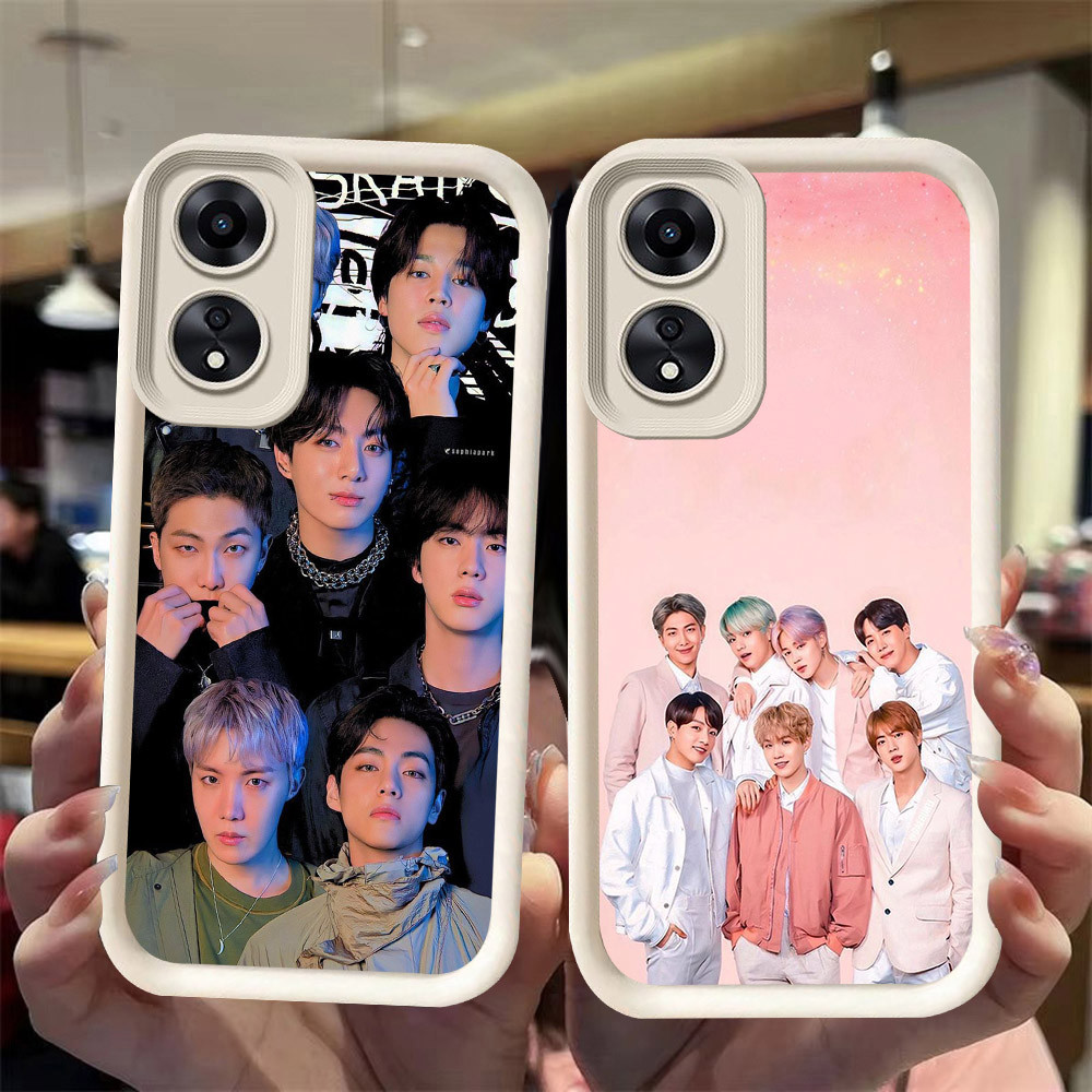 J-31 KPOP_Boys ดำขาวชมพูเคสโทรศัพท์หรับ OPPO A98 Reno 8T A1 A1X A60 F23 A2X Pro 5G