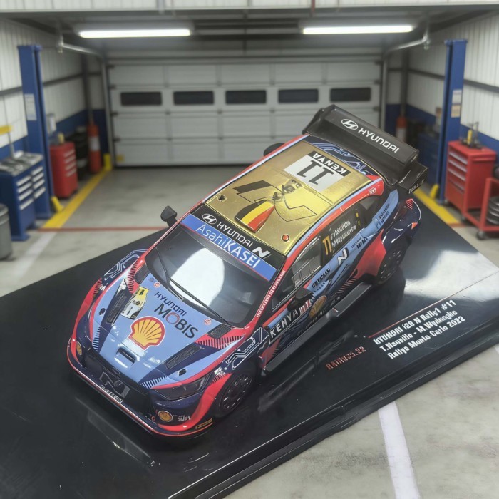 IXO 1: 43 Hyundai i20 N Rally1 2022 WRC Monte Carlo Rally Car