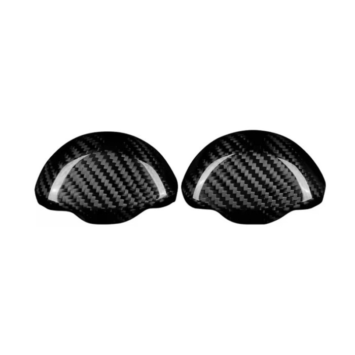 Q2-Carbon Fiber For Abarth 595 695 595C 695C Fiat 500 500C 2008-2024 Car Seat Belt Interior Cover S