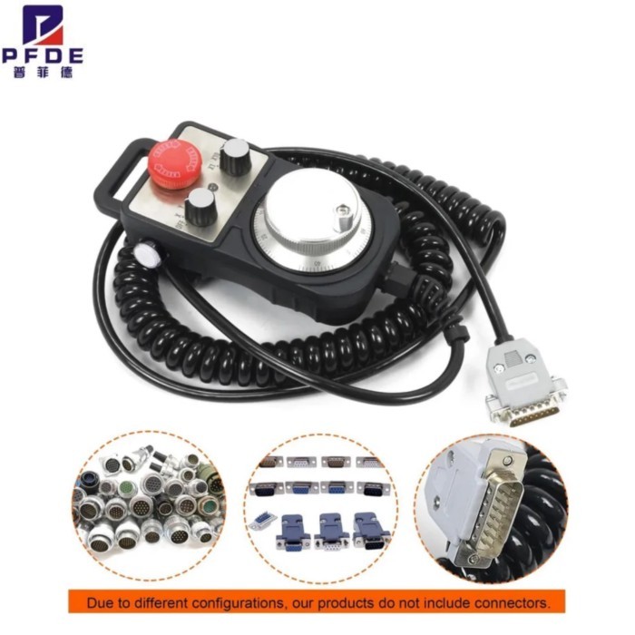 4 Axis 6 Axis CNC Handwheel MPG Pendant with Emergency Stop Manual Pulse Generator for CNC Router E