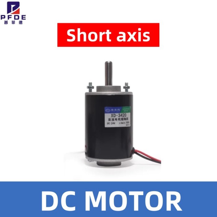 High Torque DC Motor Short axis 12V/24V Permanent Magnet Motor Mini DC Motor DIY Generator Motor CW
