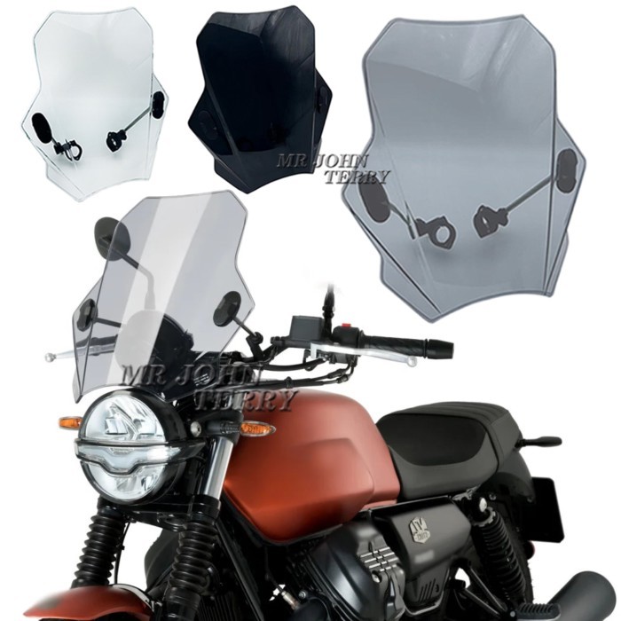 For MOTO GUZZI V7 STONE 850 V7 III STONE 750 Motorcycle Windscreen Windshield Covers Screen Smoke L