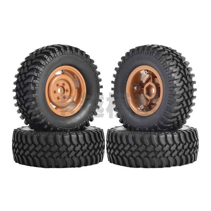 ถูกบดขยี้@ Stone Soft Skin ล้อพลาสติกแบบล็อคขนาด 100 มม. 1.9 นิ้ว สำหรับรถไต่เขา Rc4wd Tf2 Lc80 Ms