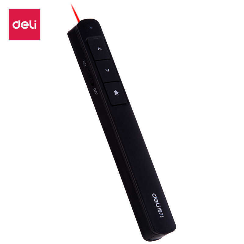 Deli 2808/2808L/2808PL อินฟราเรดพลิกปากกาธุรกิจการสอนปากกาคําพูดปากกาเลเซอร์