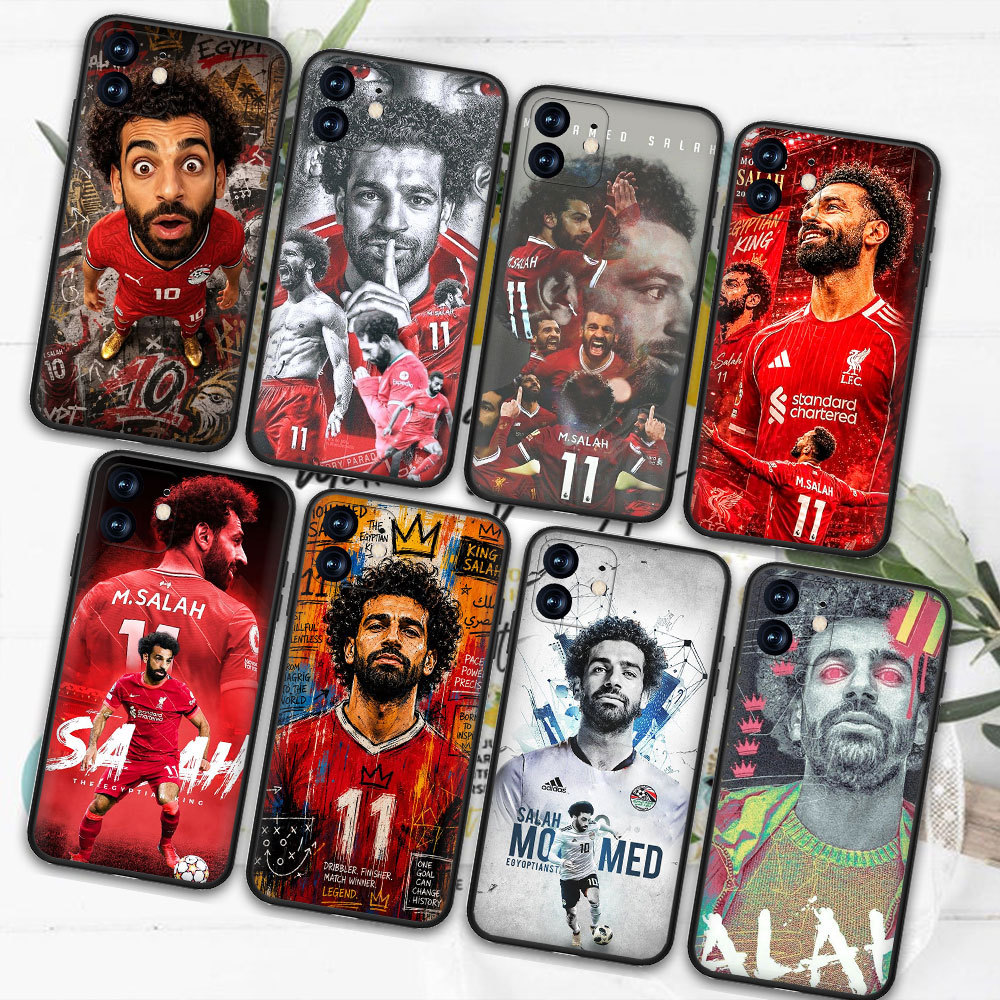 ปกอ่อน Realme C2 C3 C11 C12 C25 C15 C20 E6V9 MohamedSalah เคสโทรศัพท์สีดํานุ่ม