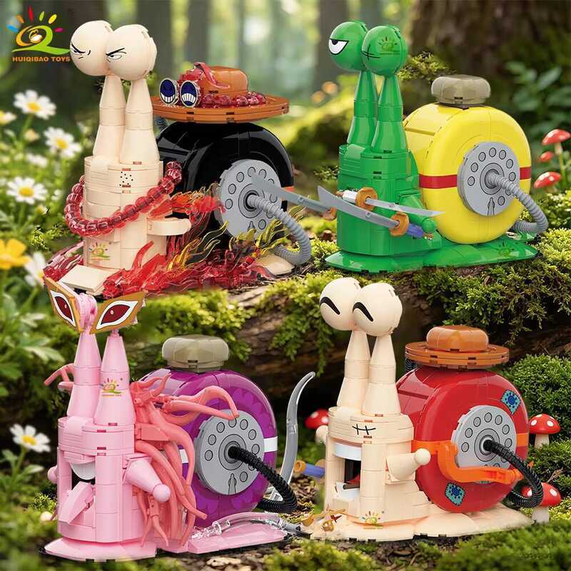 te Snail Insect Model Building Block Phone Bug Series Bricks Set Construction Toy For Children Home