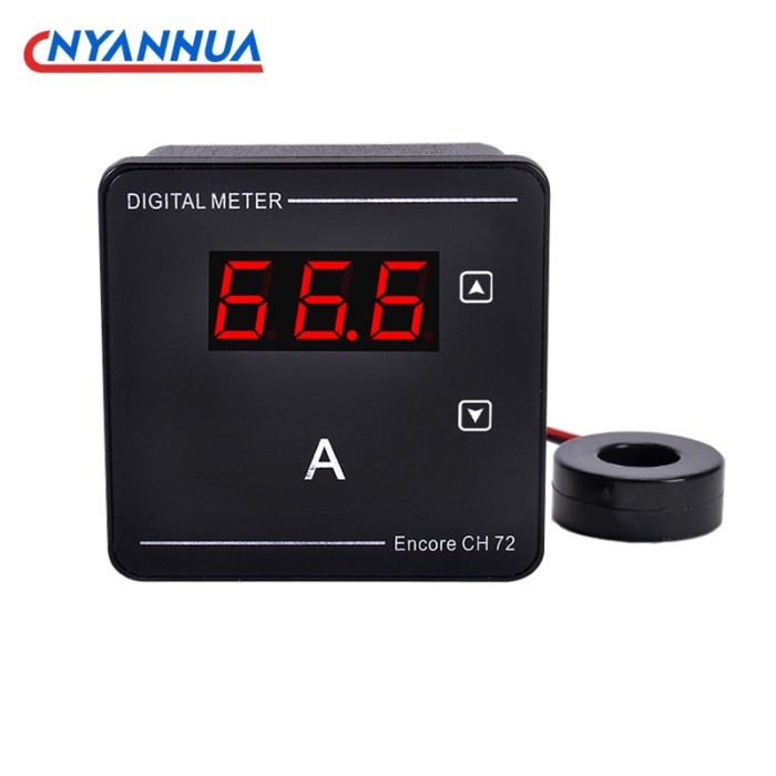 Digital Display Ammeter AC50-500V AC1-120A With Current Transformer 72*72*32mm Amperemeter Amperime