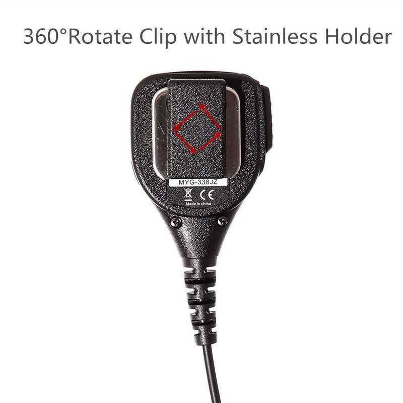 ▥ วิทยุสองทางลําโพง Mic Walkie Talkie ไหล่ไมโครโฟนสําหรับ Radtel Rt-4D Rt-860 Rt-470 Rt-470X Rt