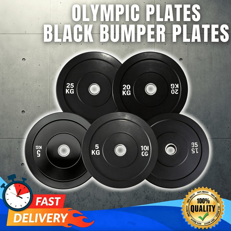แผ่นน้ำหนัก Bumper Plate 2 นิ้ว 5 - 15kg. แผ่นน้ำหนัก โอลิมปิค บาร์เบล