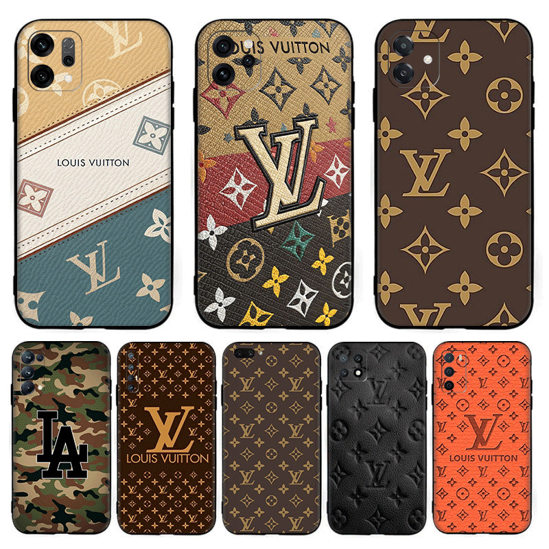 LV สําหรับOPPO A57E A58X A59 F1s A60 A74 A76 A77 F3 A78 A79 ความเข้ากันได้TPUเคสโทรศัพท์นุ่มฝาครอบป้
