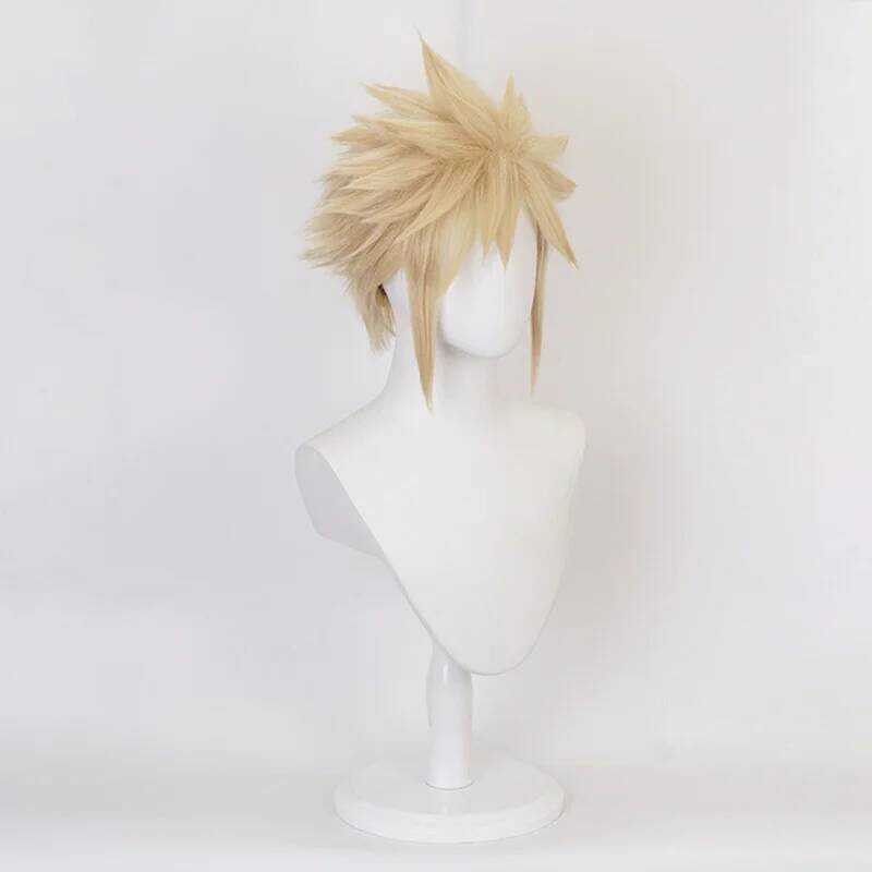 C Anime Final Fantasy VII Ff7 Cloud Strife En Blonde Cosplay Wig Heat Resistant Synthetic Hair Wigs