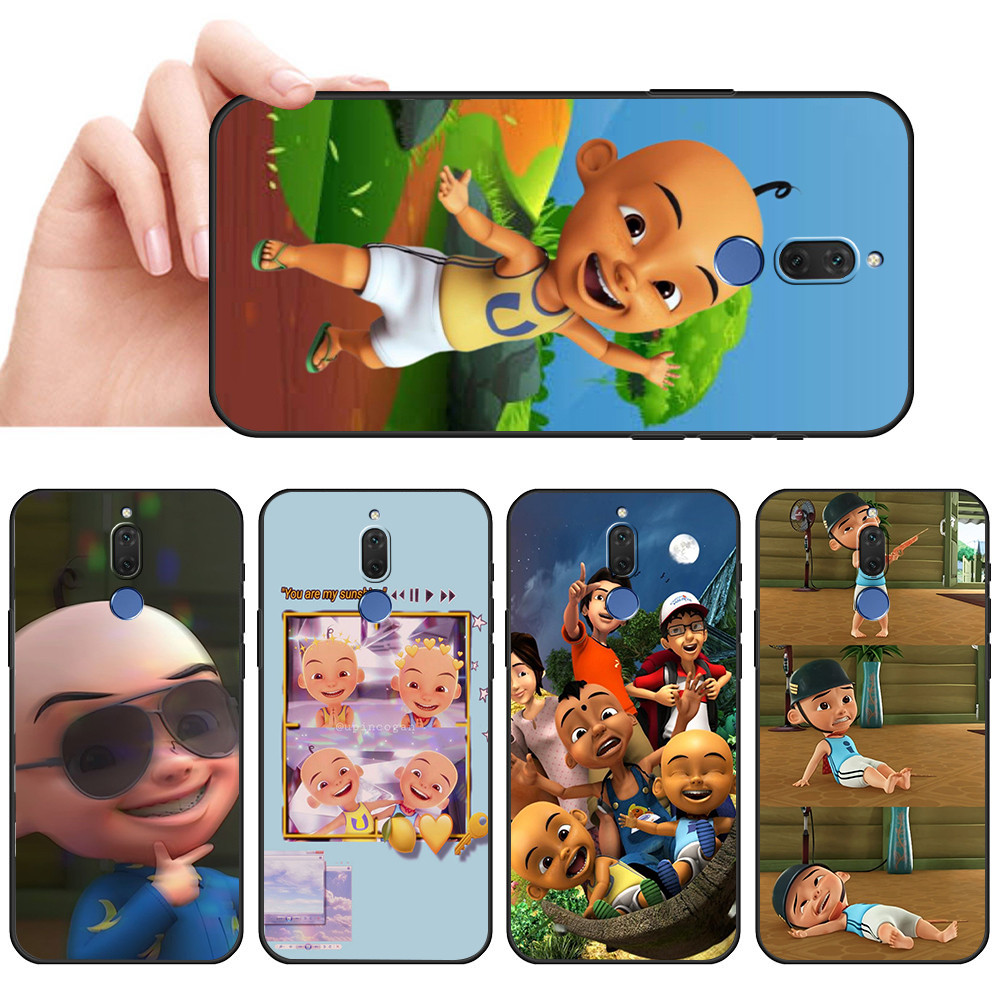 เคสโทรศัพท์สีดําแบบนุ่มสําหรับ OPPO F11 Pro A9X A9 SX53 เคส upin ipin เคสโทรศัพท์มือถือป้องกันการตก