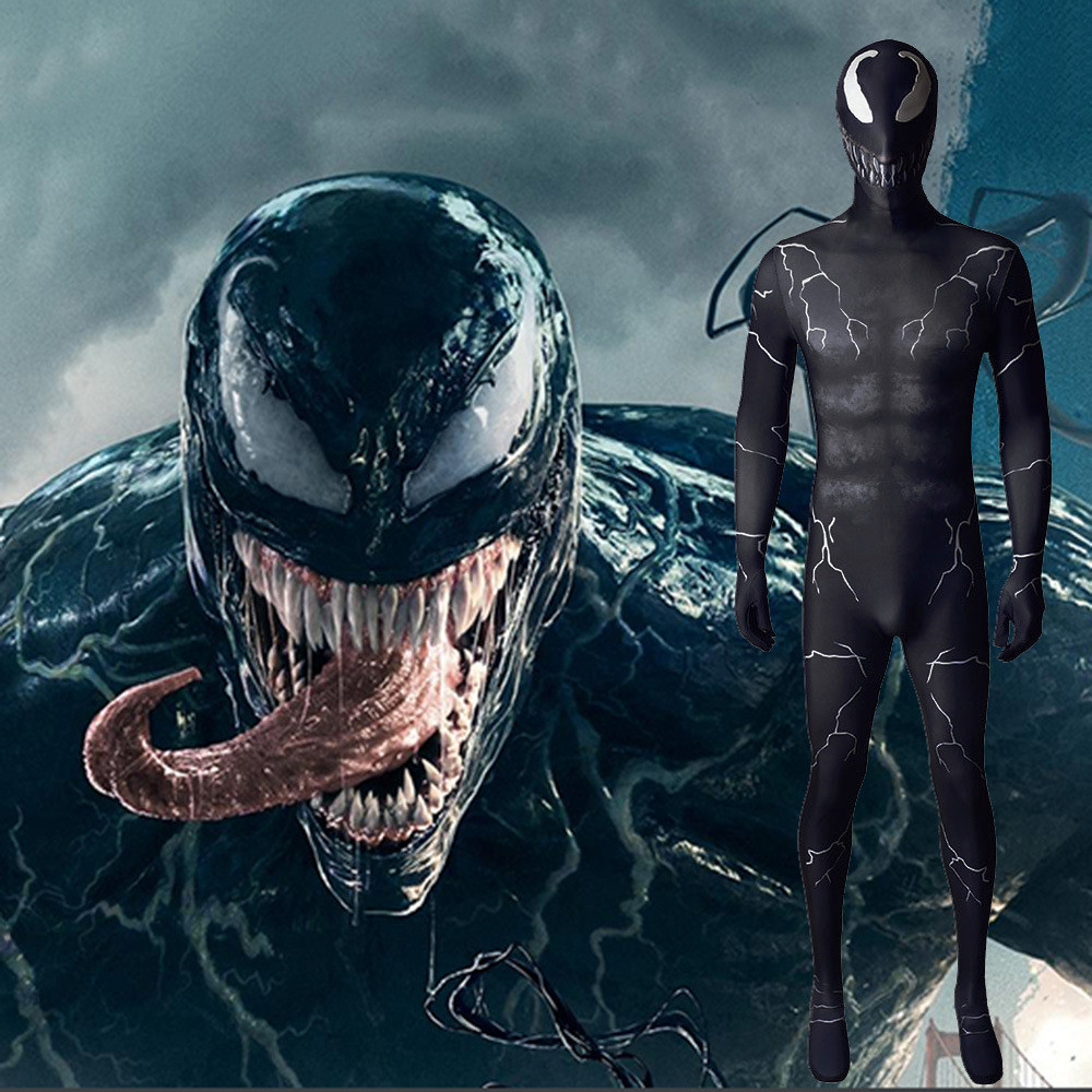 ชุดบอดี้สูทคอสเพลย์ Venom จากภาพยนตร์ Venom 2 เหมาะสำหรับฮาโลวีน