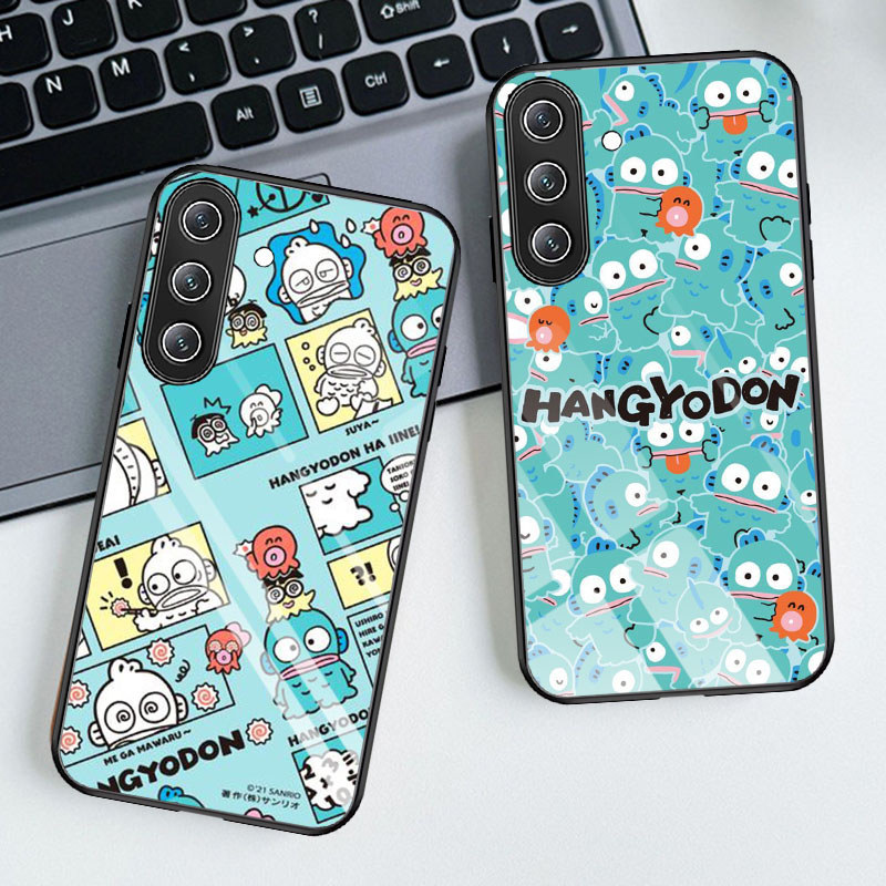 T-14 Hangyodon กระจกนิรภัยสําหรับ Samsung A05S M17 A15 A24 A04S A14 A17 A56 A16 5G กรณี
