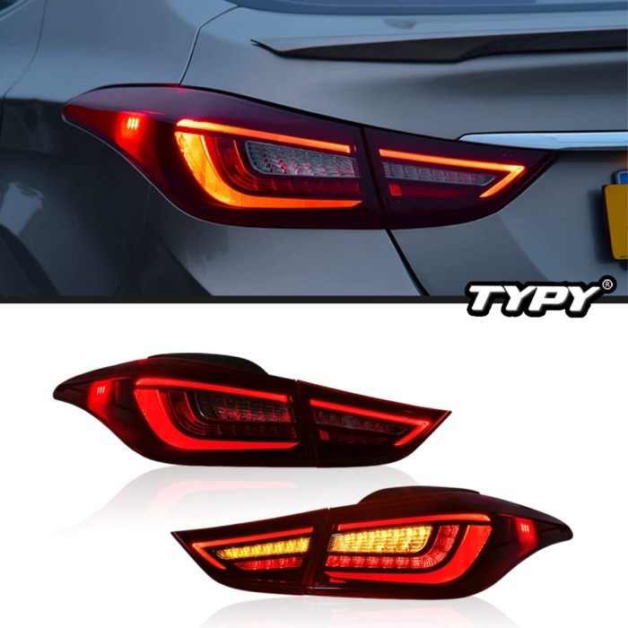 Car LED Lights Tail Light Assembly For Hyundai Elantra Sedan 2012-2016 & Elantra Coupe 2013-2014 Re