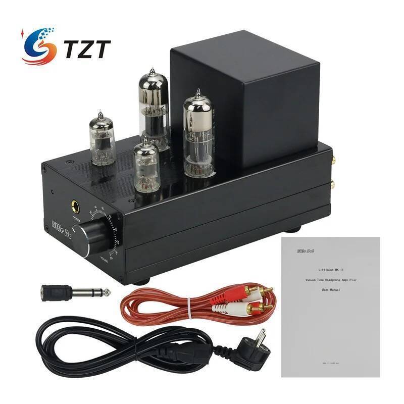 ใหม่ TZT Little Dot MK 2 MK II หลอดสูญญากาศเครื่องขยายเสียงหูฟัง 6J1 + 6N6 ประกอบ Pre-amplifier HiFi