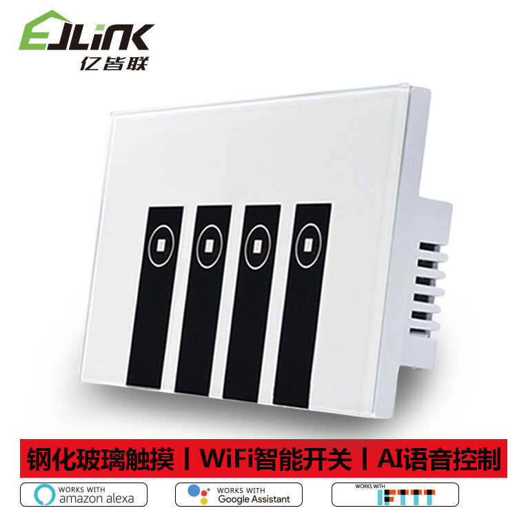 EWeLink eWeLink wifi สวิตช์สัมผัสอัจฉริยะ American Standard Zero Fire Wire Alexa Voice APP รีโมทคอนโ