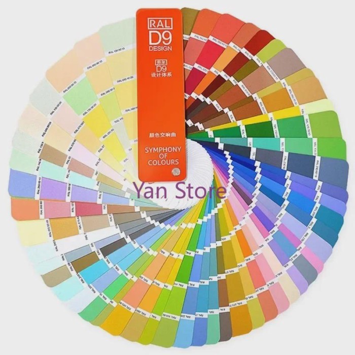 RAL Color Card D2 1825 Color International Standard Cmyk Printing and Packaging Clothing Paint Colo