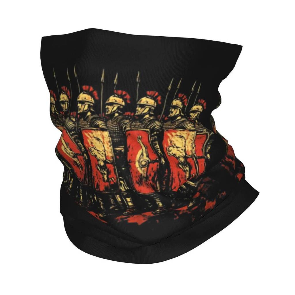 Roman Legion ทหารทหารประวัติศาสตร์ทหารผ้าพันคอคอ Gaiter พิมพ์ SPQR Balaclavas Magic ผ้าพันคอมัลติฟัง