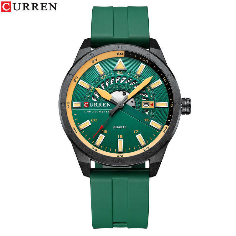 Curren/Curren 8421 นาฬิกาผู้ชายนาฬิกาเทปนาฬิกาควอตซ์ปฏิทินธุรกิจผู้ชาย