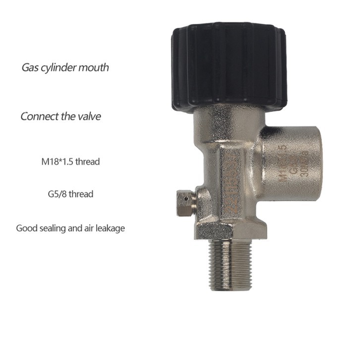 Gas Cylinder Connection Valve Submersible Fire Gas Cylinder Port Connection Valve G5/8 M18*1.5 Thre