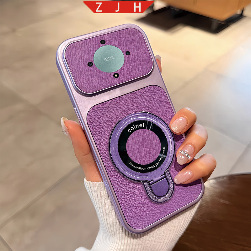 เหมาะสําหรับเคสโทรศัพท์ Honor X9A X9B X9C X9 ใหม่พร้อมแม่เหล็กดูด U shield วงเล็บพับและกันกระแทกกรอบ