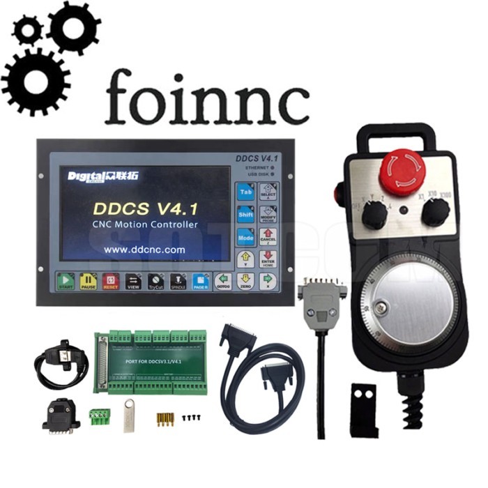 The Latest Ddcsv4.1cnc Independent Controller 3/4 Axis Offline Control System 500khz Support U Disk