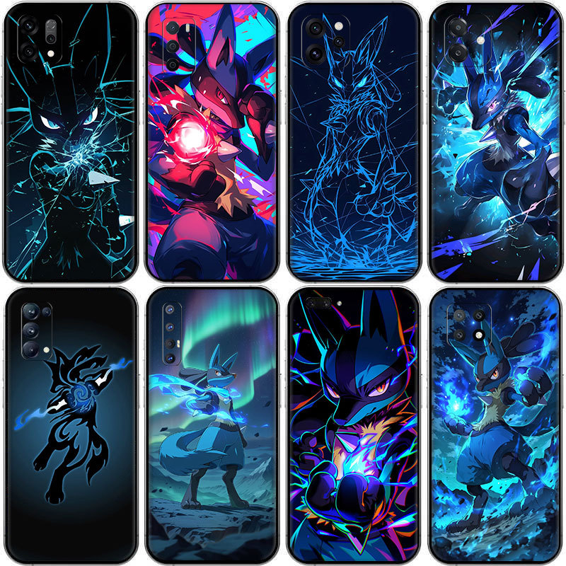 Pokémon อะนิเมะ Lucario ^WM-7 สําหรับ OPPO A1 A98 F23 A3 S A5 X Pro A9 A5S A7 A8 A31 A12 S A12E ความ